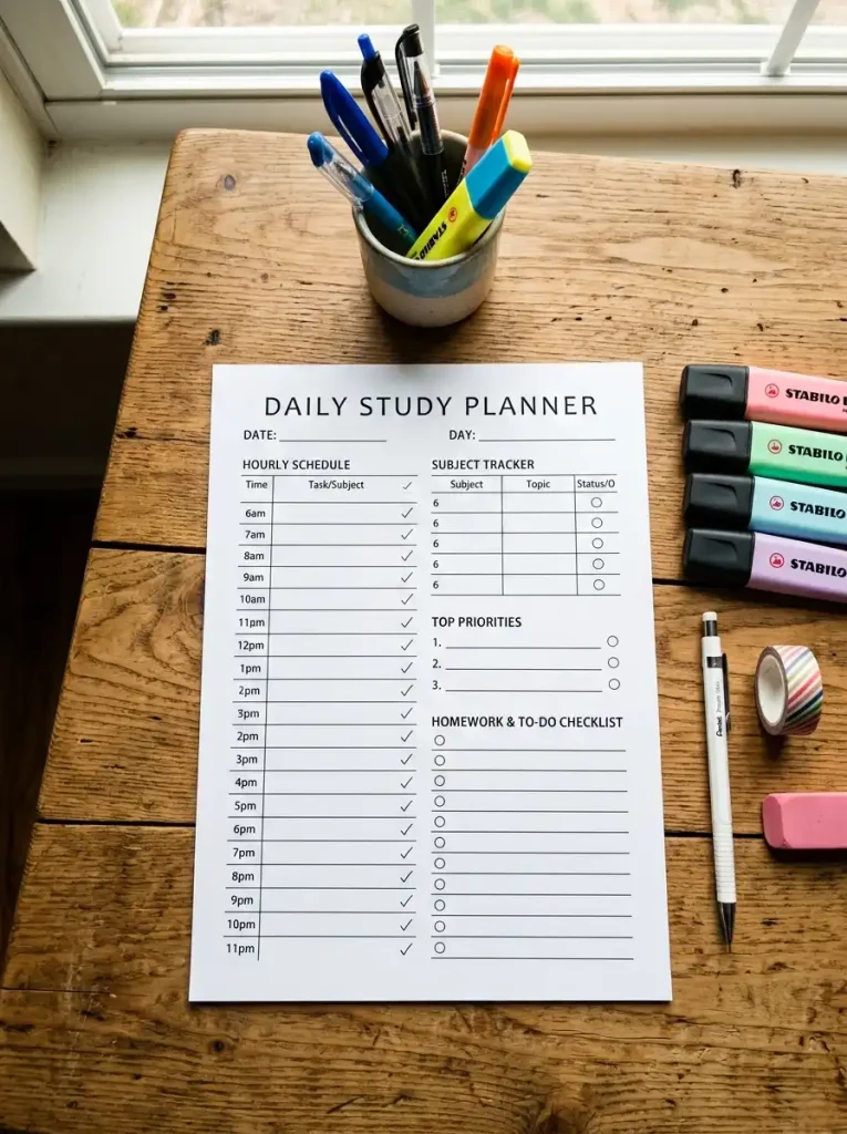 Daily Study Planner 