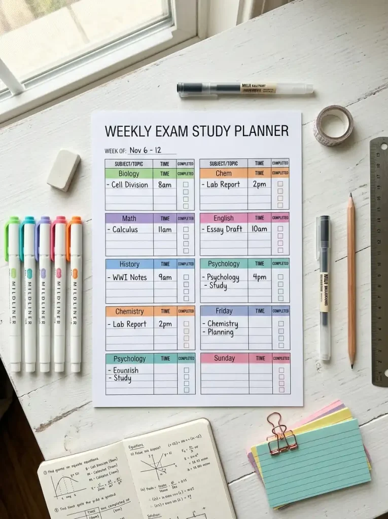 Exam Study Planner