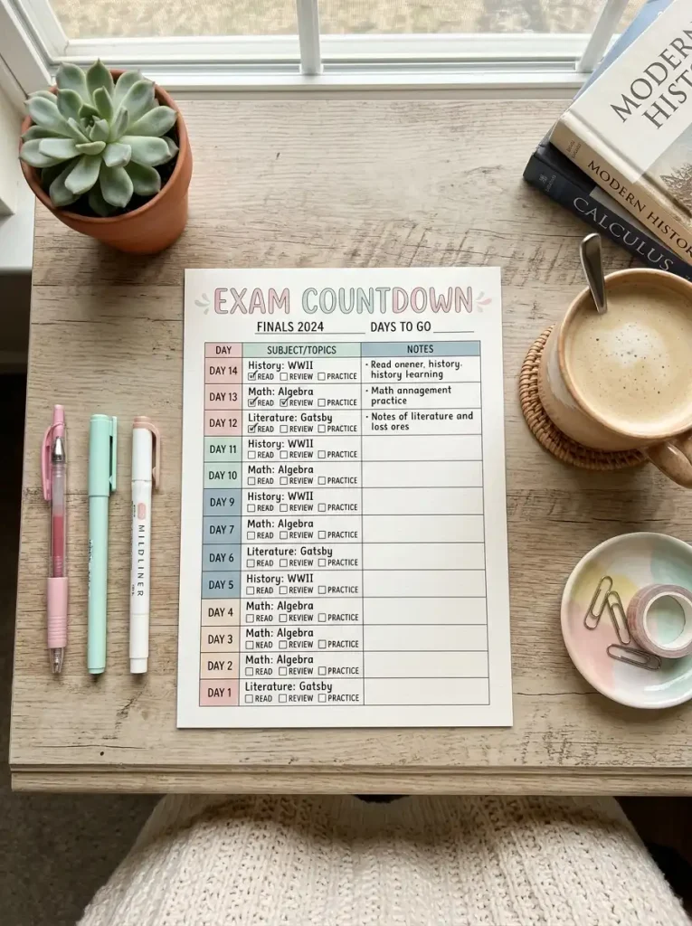 Exam Study Planner