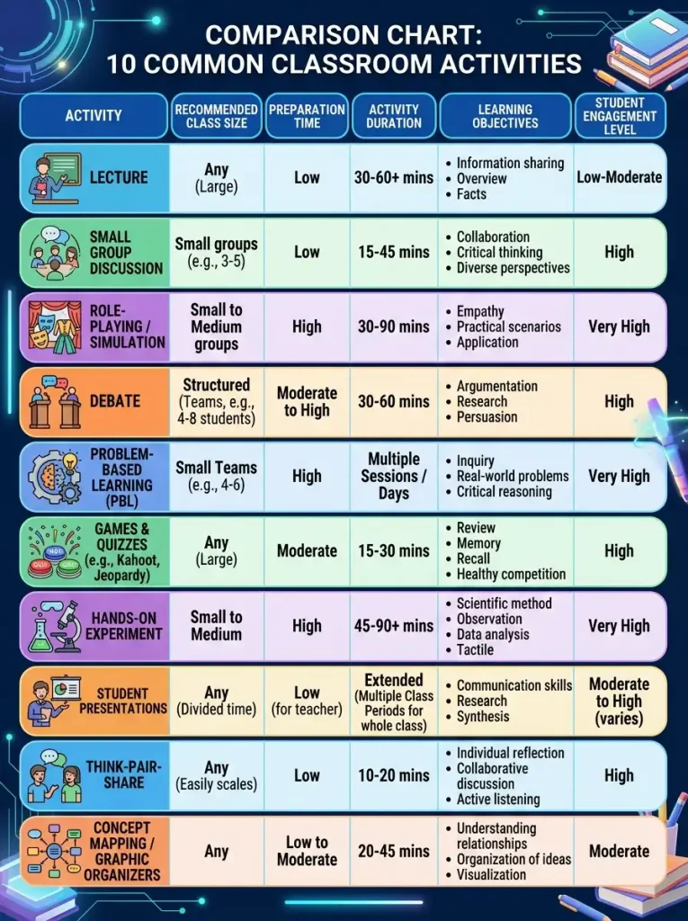 Fun Classroom Activities for Middle School