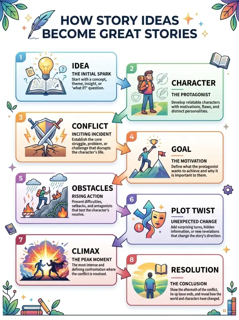 Story Writing Ideas Inspiration Creative 