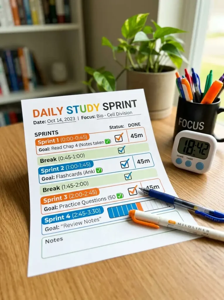 Study Planner Printable Free PDF