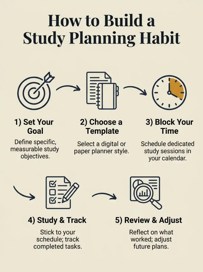 7 Study Planner Templates, Free & Printable in PDF