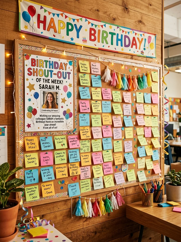 12 Employee Birthday Bulletin Boards