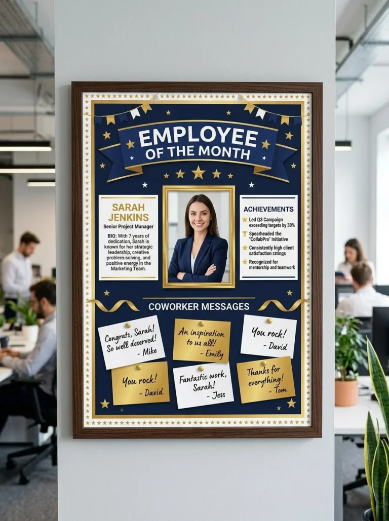 15 Employee Bulletin Board Ideas with Motivations