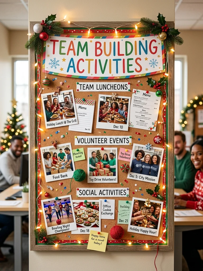 18 Christmas Bulletin Board Ideas for Office