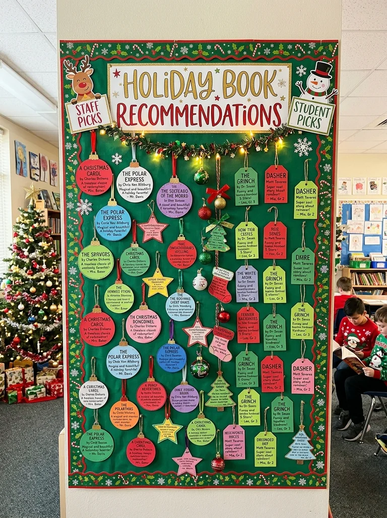 16 Christmas Bulletin Board Ideas for Classroom Decoration